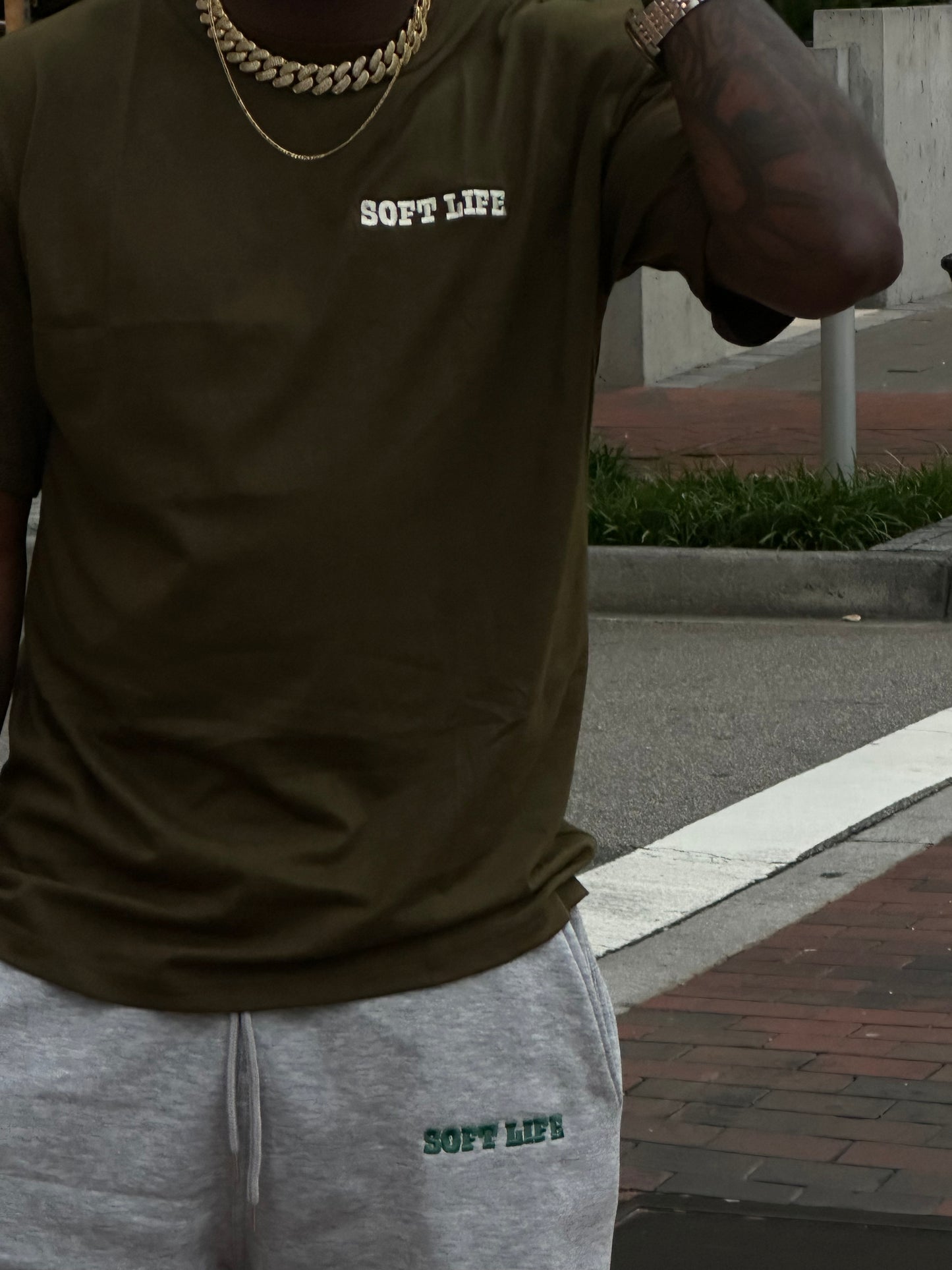 Designed Soft Life shirt in Green